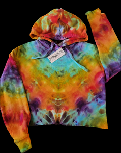 X Small Ladies Crop Top Hoodie