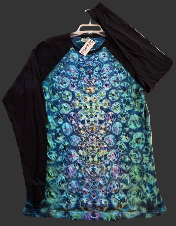 XL Shibori Baseball Shirt